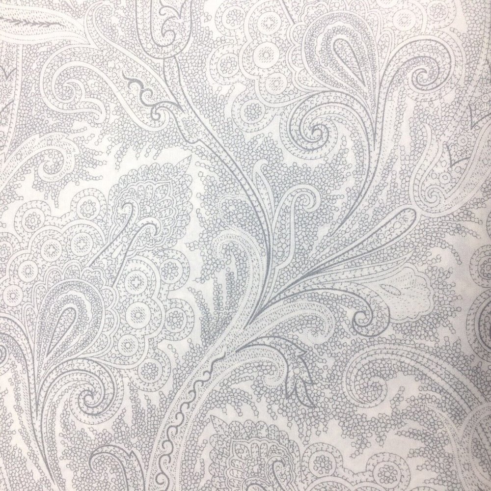 Lauren Ralph Lauren Light Silver Paisley Sheet Set - Picture 3 of 11
